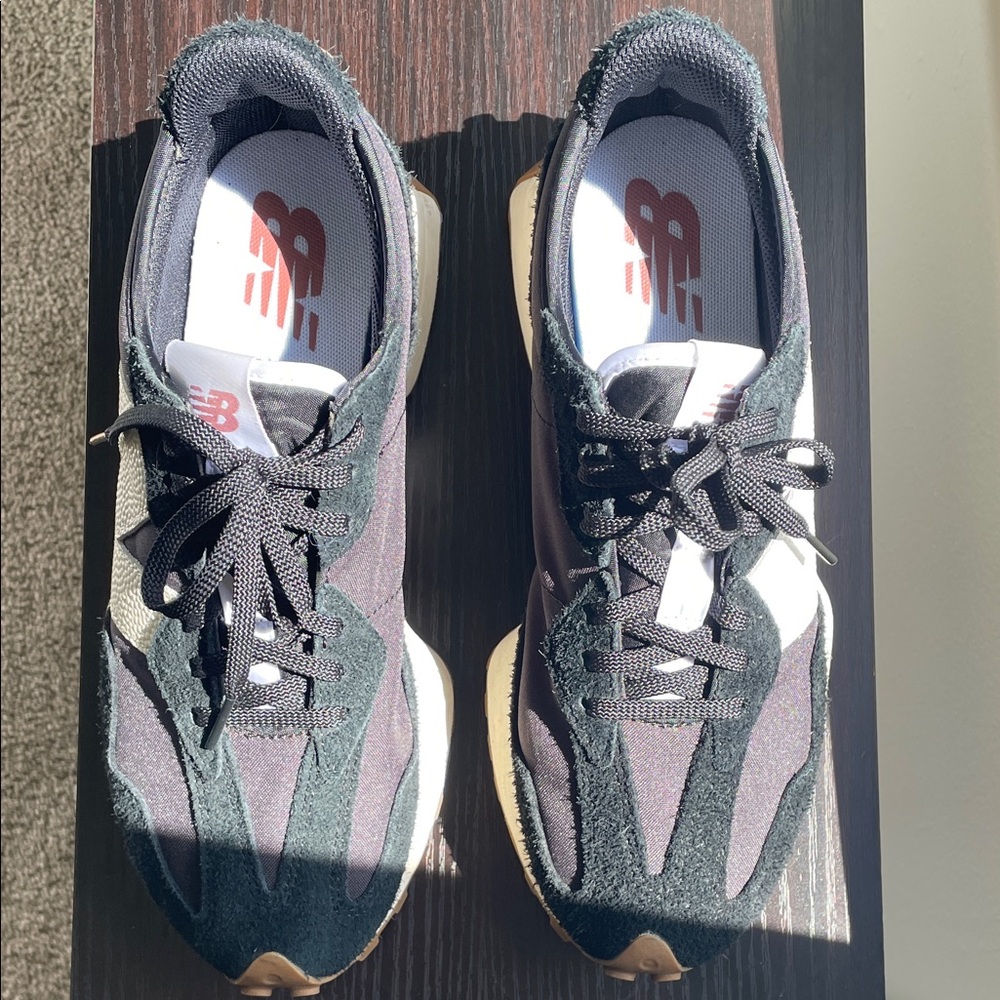 New Balance Black and White Athletic Shoes